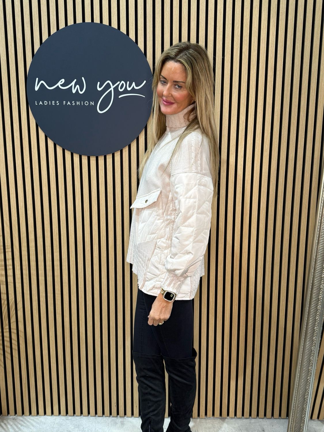 Military Style Jumper - Cream