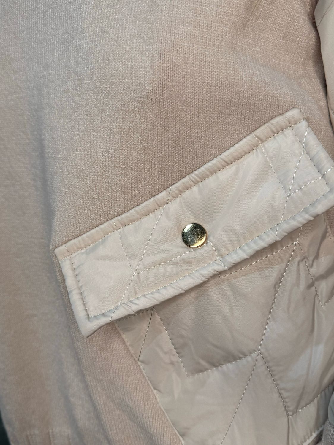 Military Style Jumper - Cream