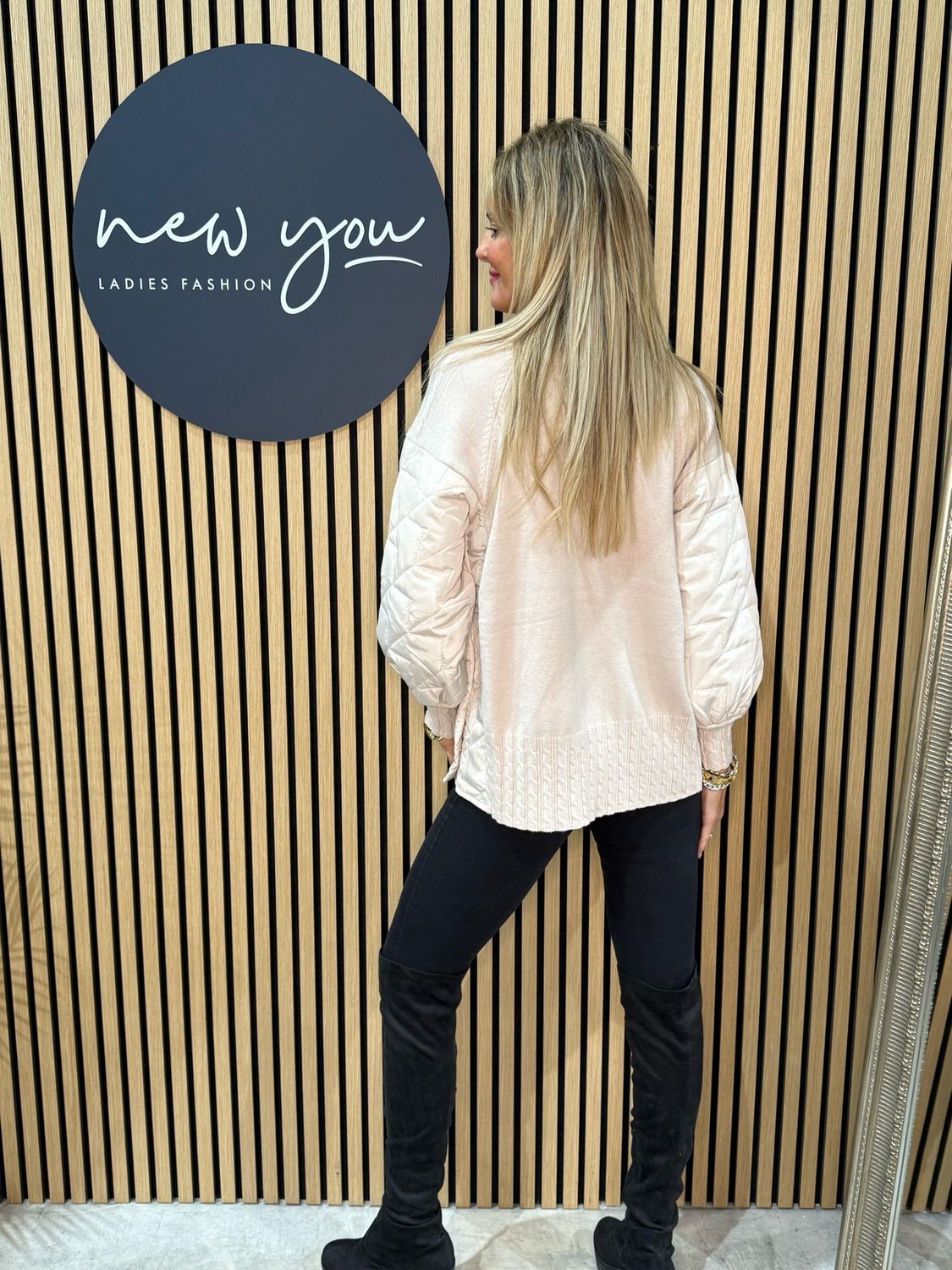 Military Style Jumper - Cream