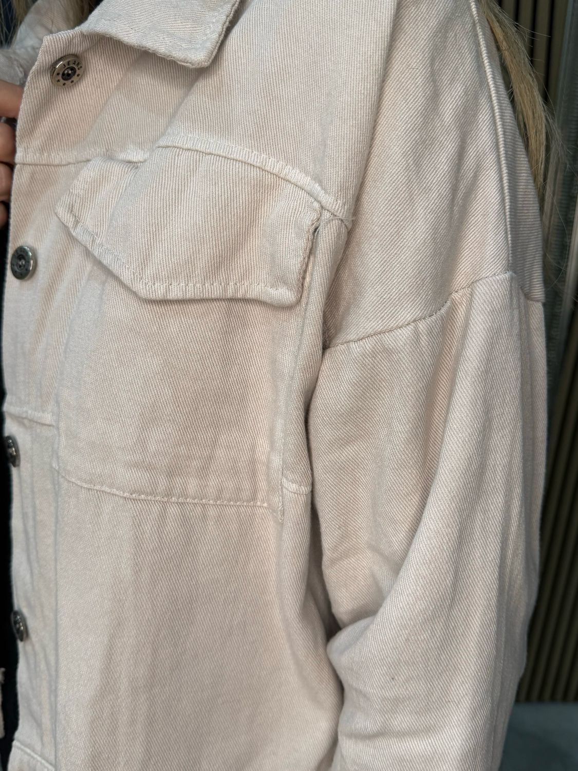 Cropped Utility Jacket - Cream