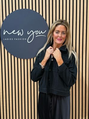 Cropped Utility Jacket - Black