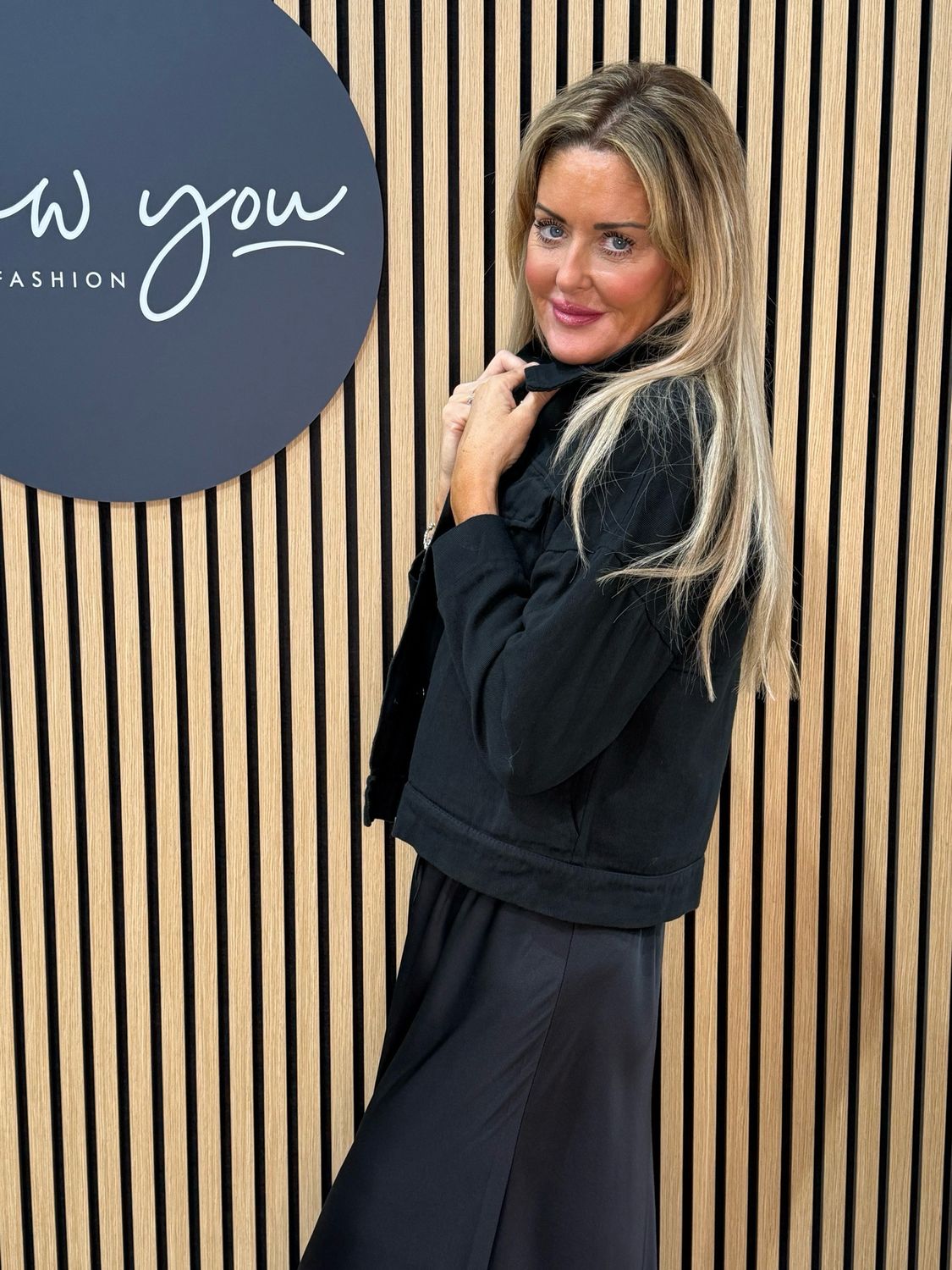 Cropped Utility Jacket - Black