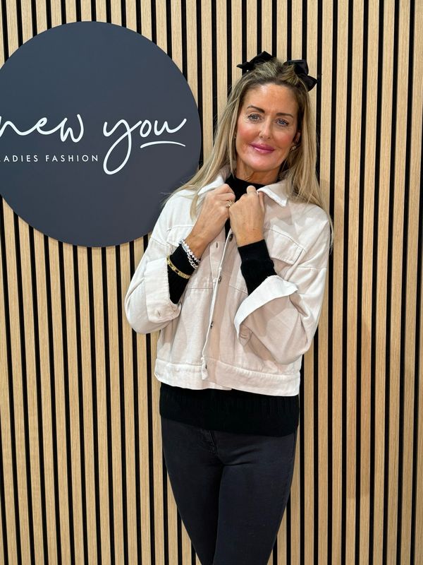 Cropped Utility Jacket - Cream