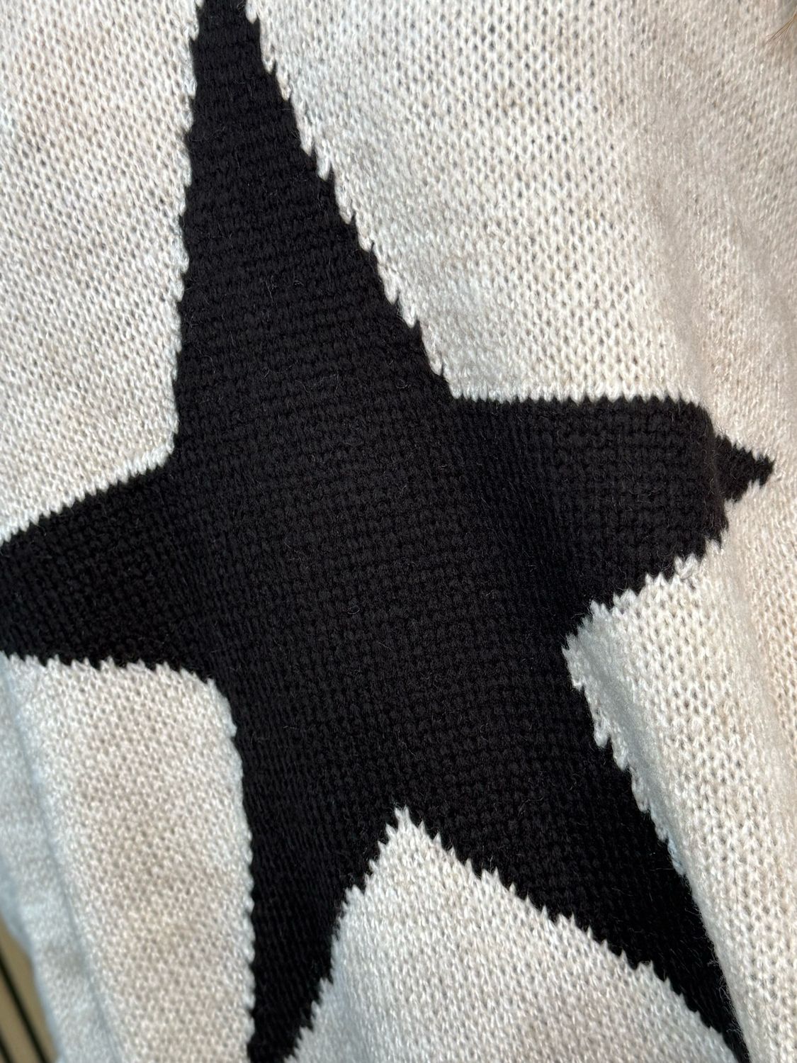 Star Knit Jumper - Cream