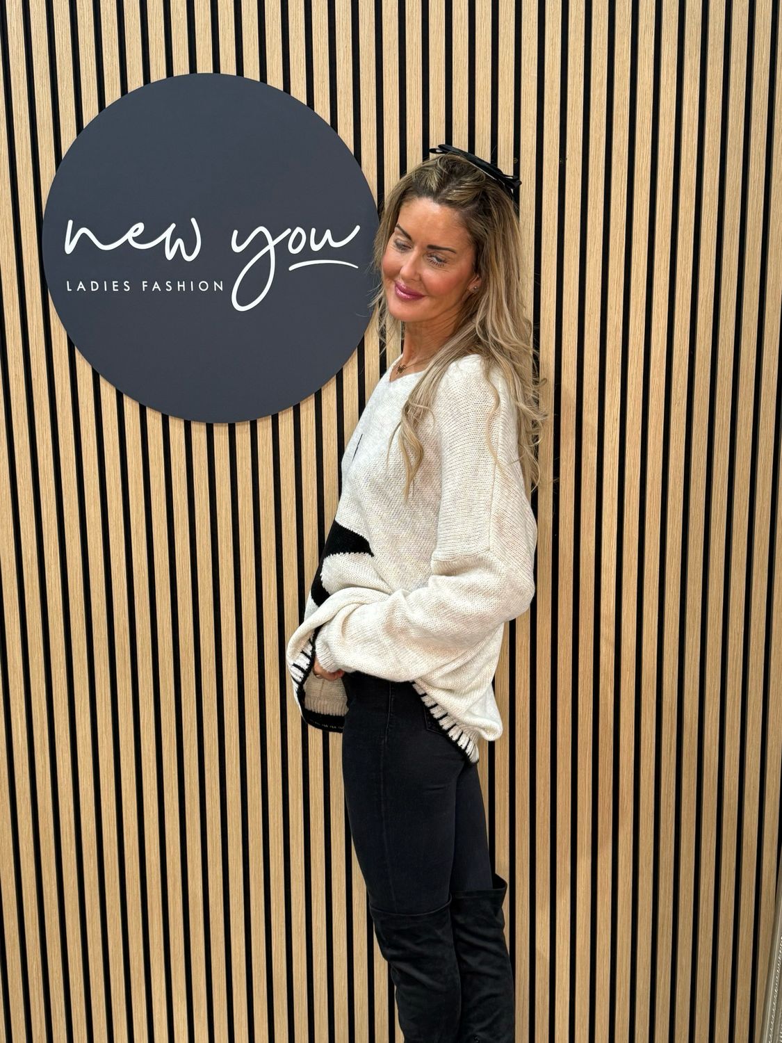 Star Knit Jumper - Cream