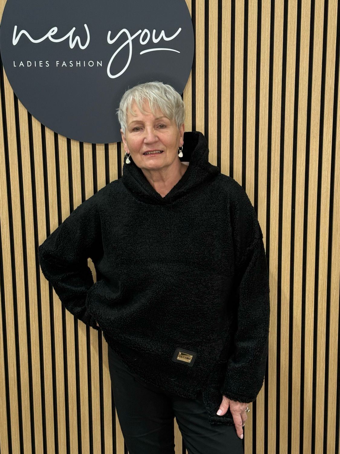 Cosy Fleece Hoodie - Black