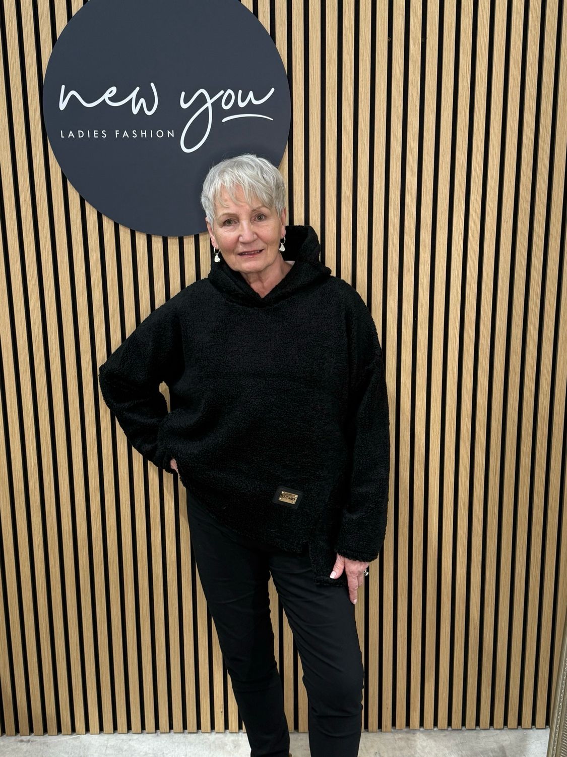 Cosy Fleece Hoodie - Black