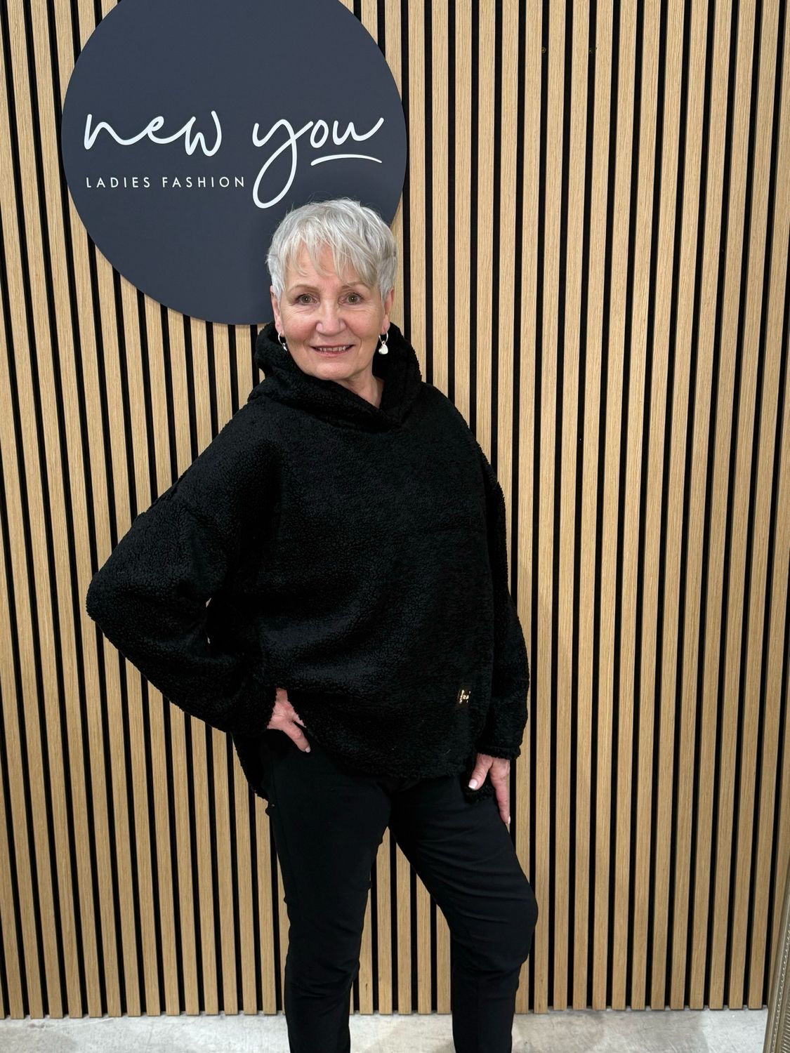 Cosy Fleece Hoodie - Black