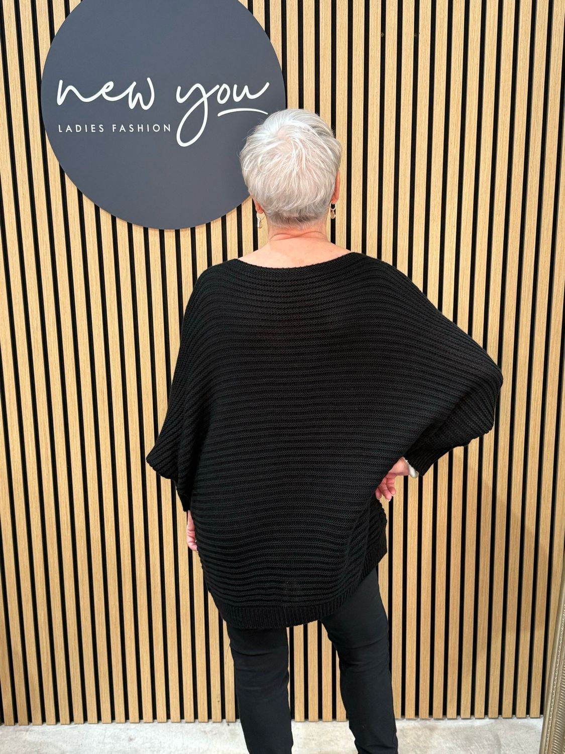 Merry Christmas Knit Jumper - Black