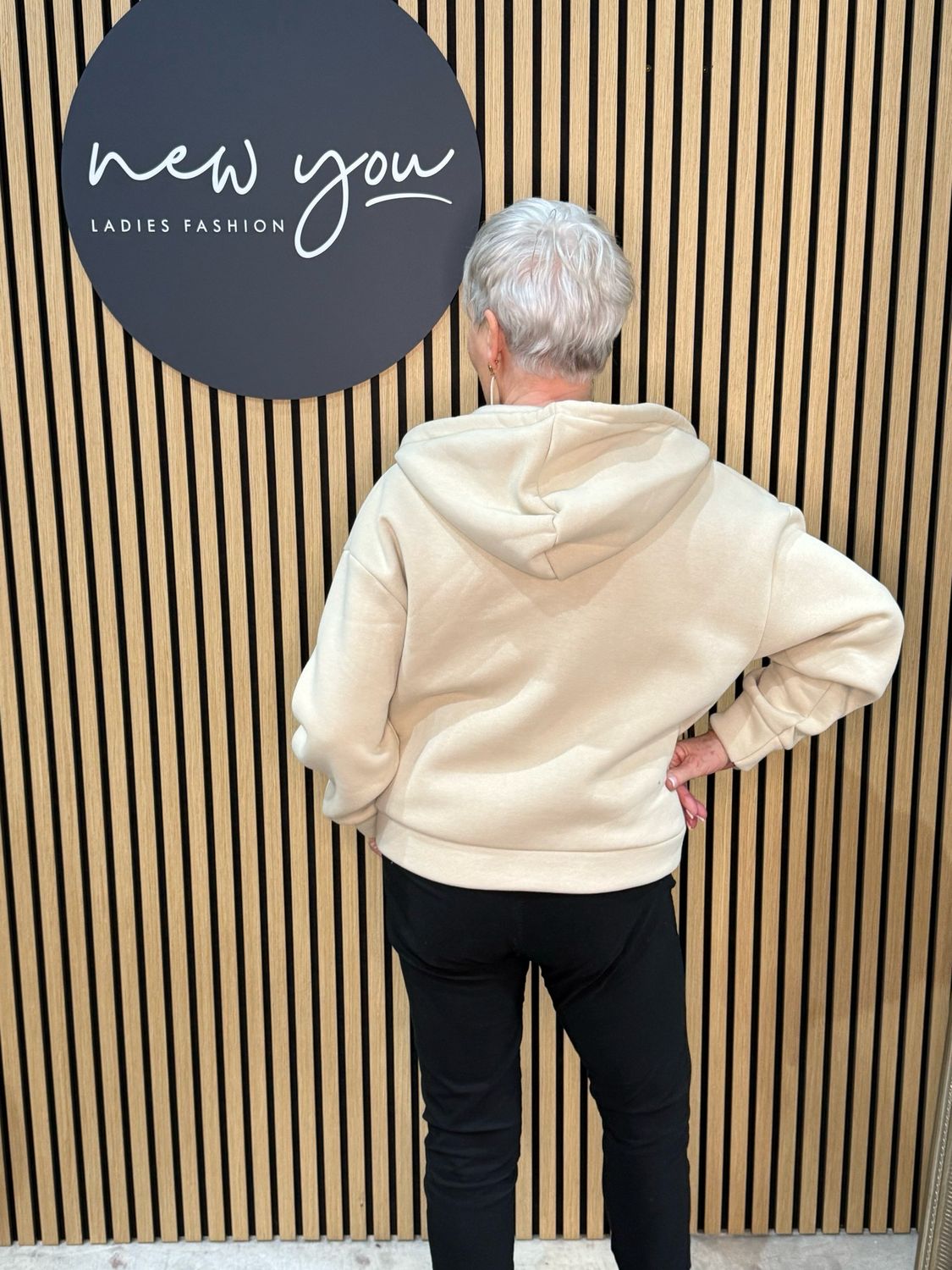 Freya - Zip-Up Hoodie - Cream