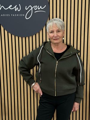 Freya - Zip-Up Hoodie - Khaki