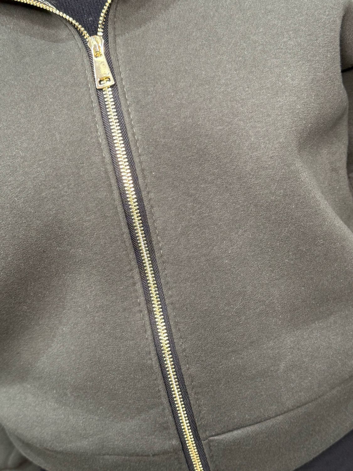 Freya - Zip-Up Hoodie - Khaki