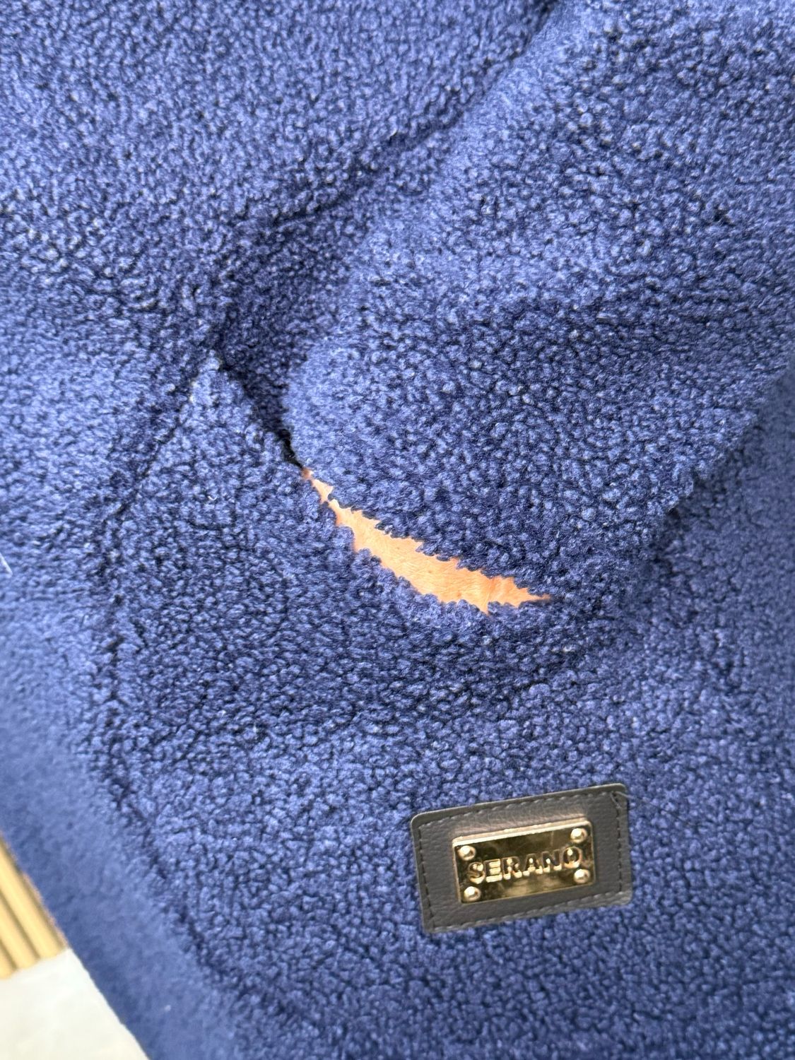 Cosy Sherpa Hoodie - Navy