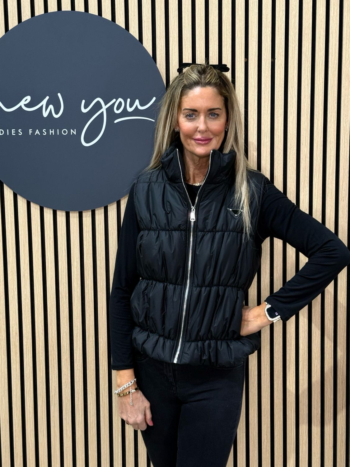 Bella - Puffer Gilet - Black