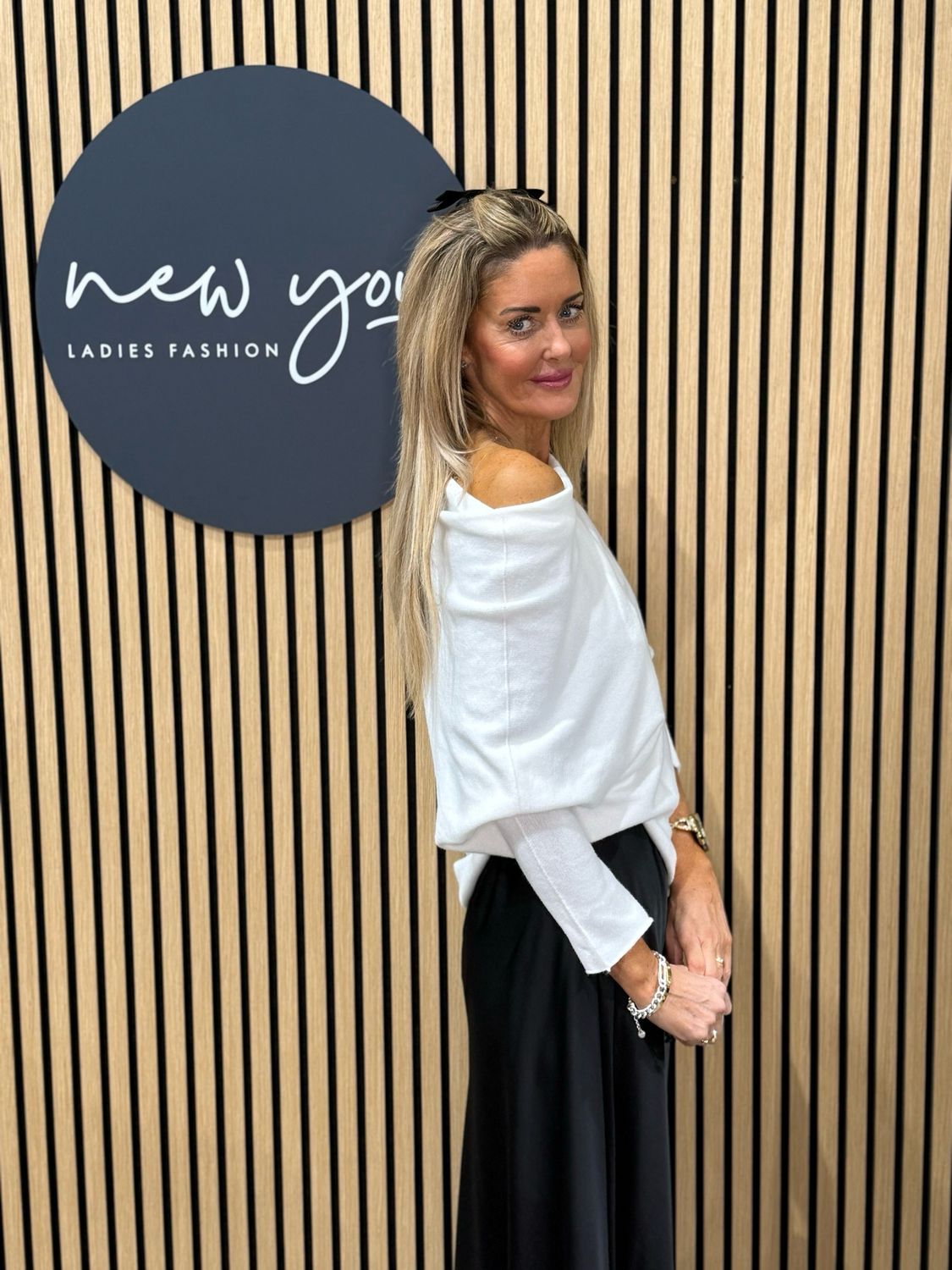 Asymmetric Draped Jumper- White