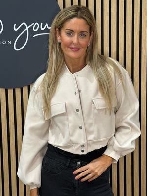 Snap Button - Utility Jacket - Cream