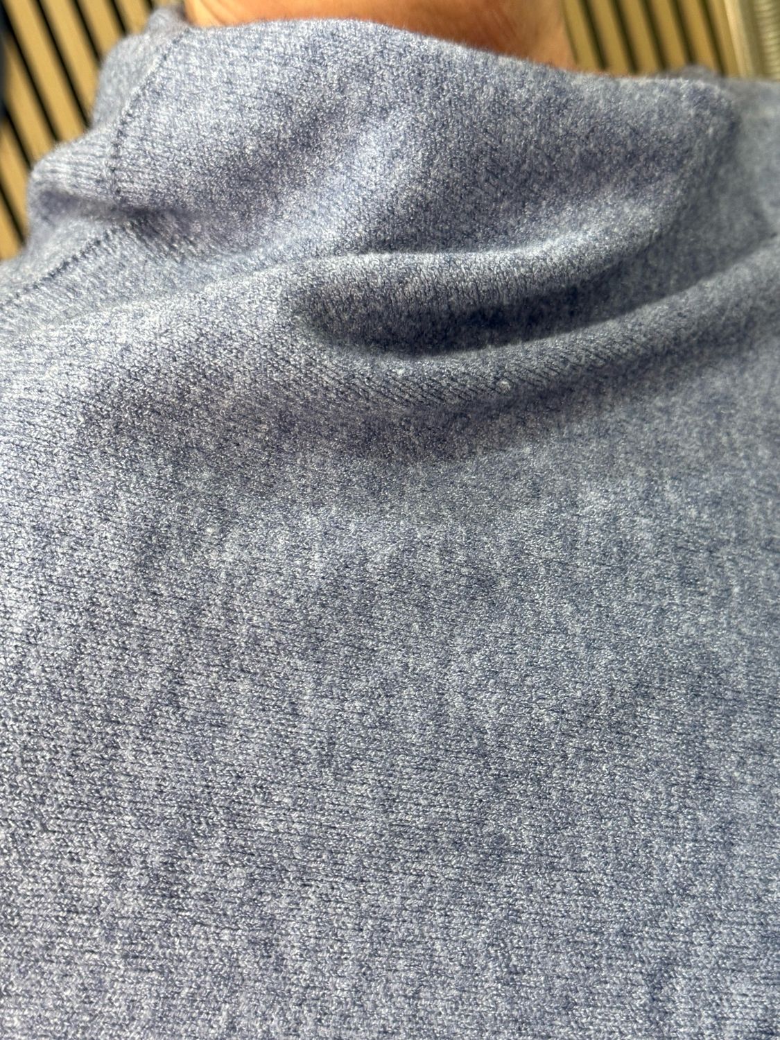 Asymmetric Draped Jumper - Denim