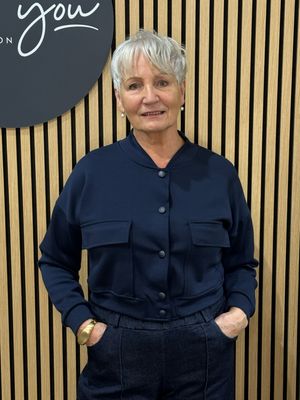 Button Front Bomber Jacket - Navy