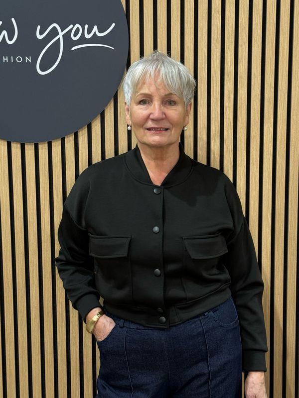 Button Front Bomber Jacket - Black