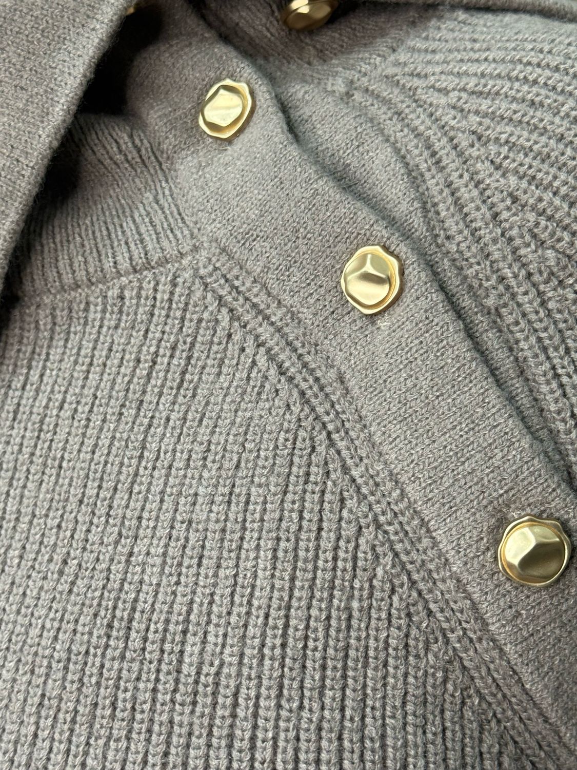 Funnel Neck Jumper - Taupe