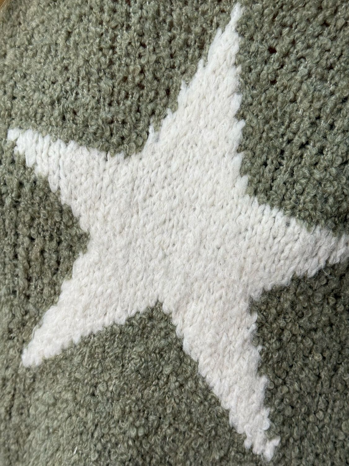 Star Knit Jumper - Khaki