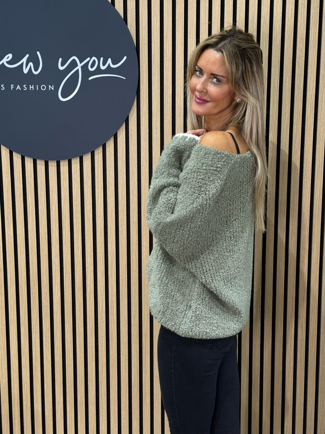 Star Knit Jumper - Khaki