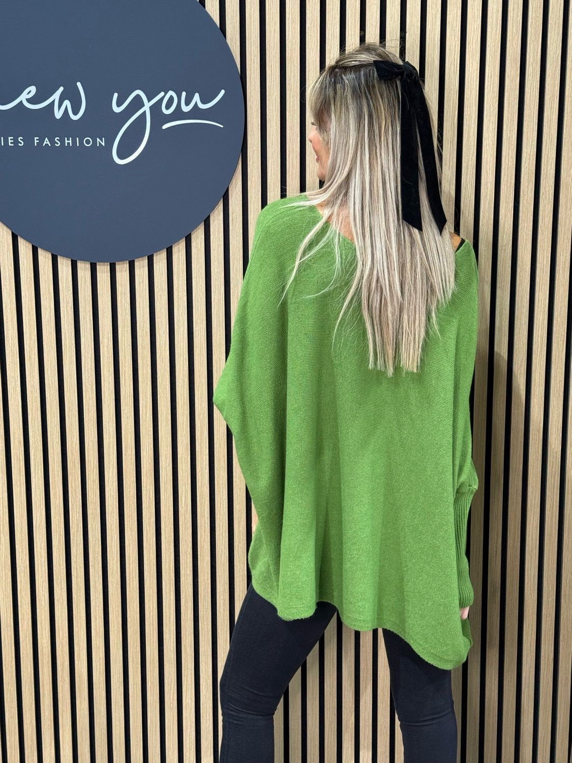 Star Detail Knit Jumper - Green