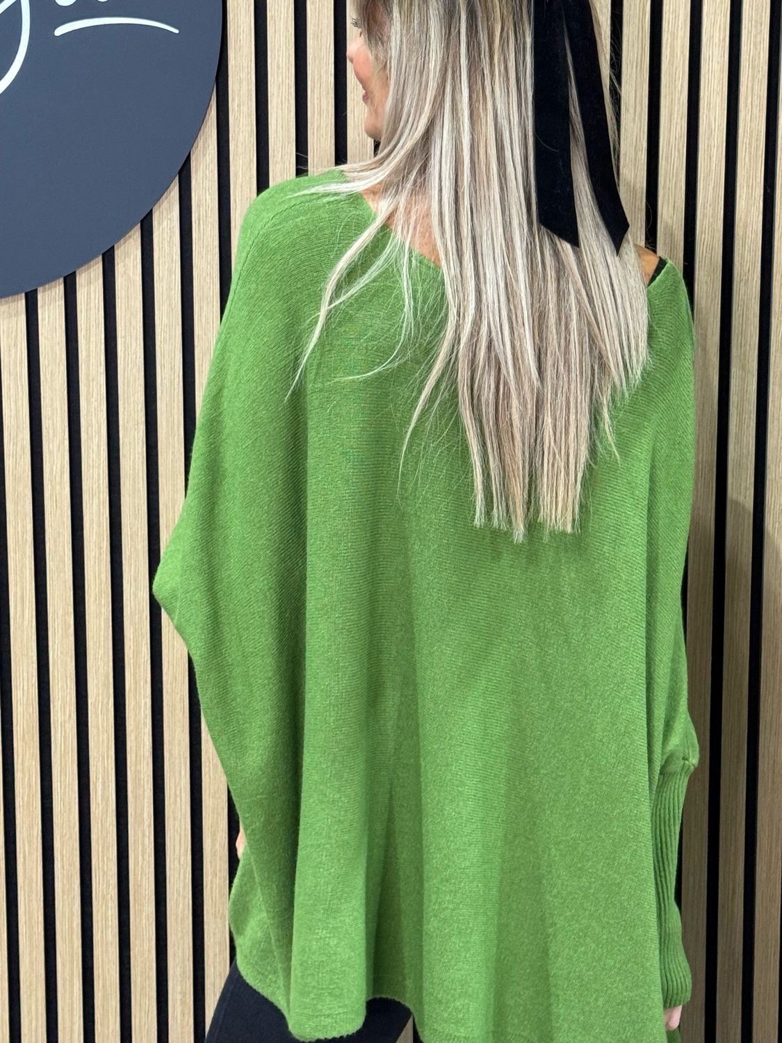 Star Detail Knit Jumper - Green