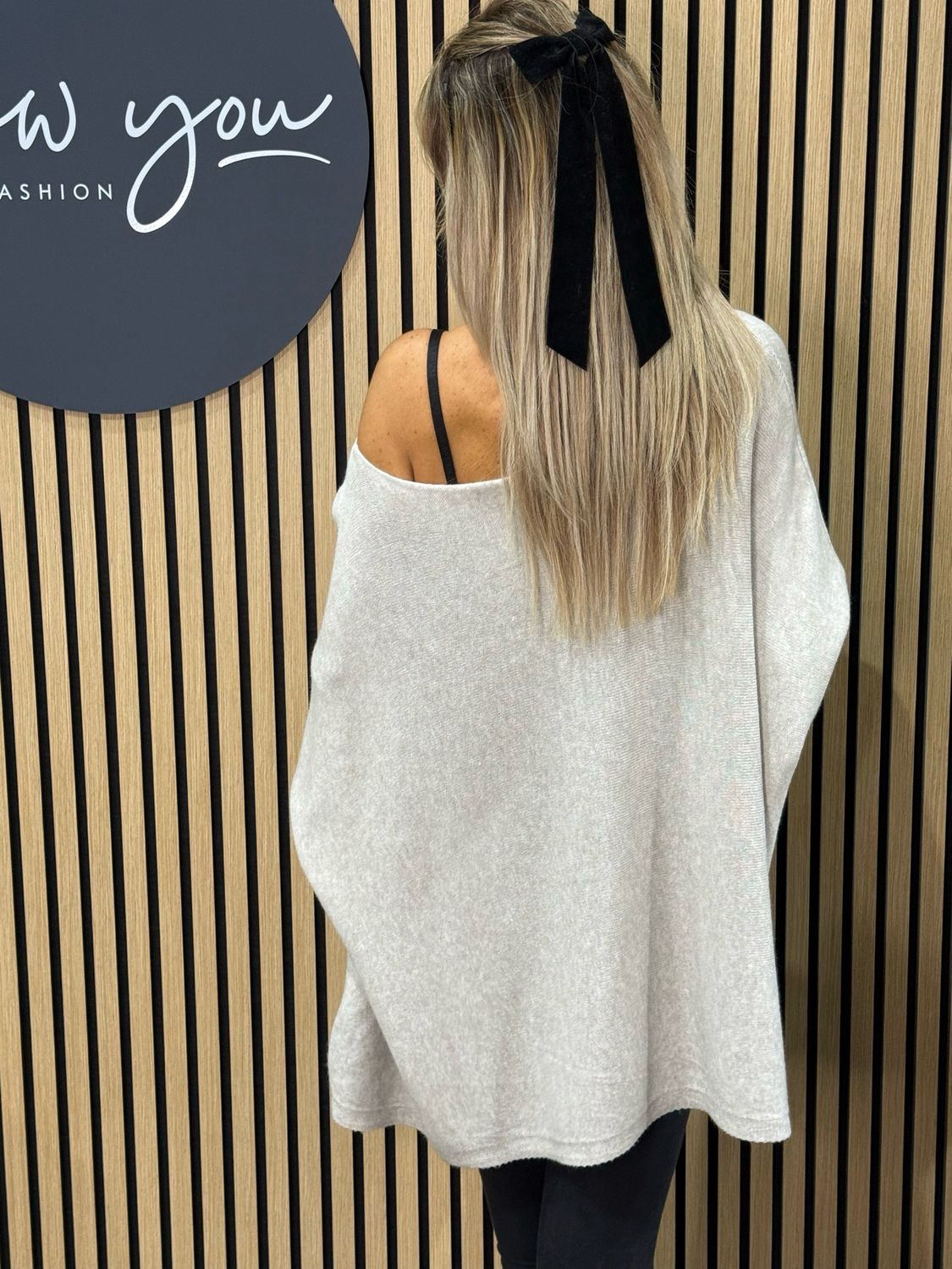 Star Detail Knit Jumper - Taupe