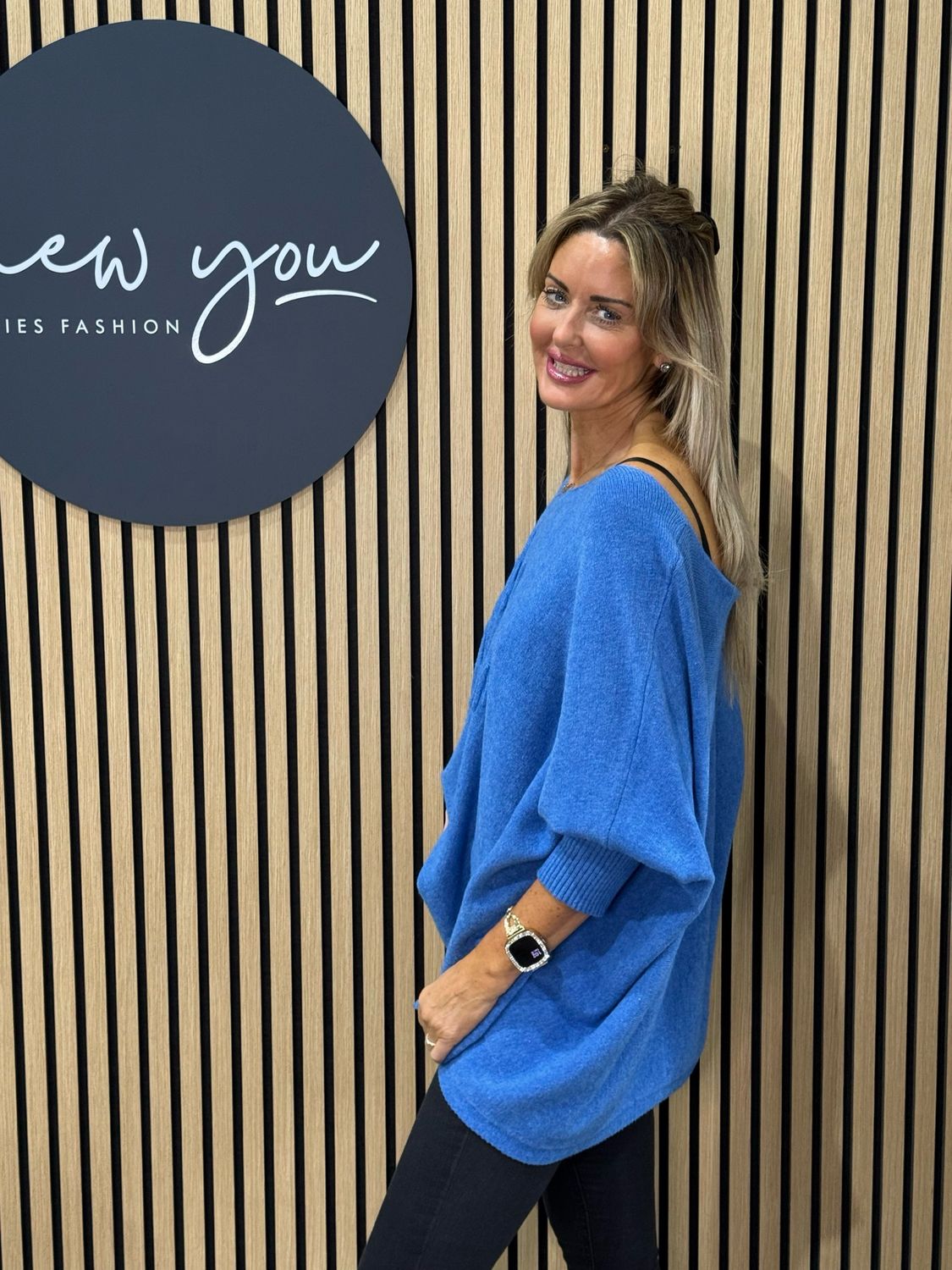 Star Detail Knit Jumper - Blue