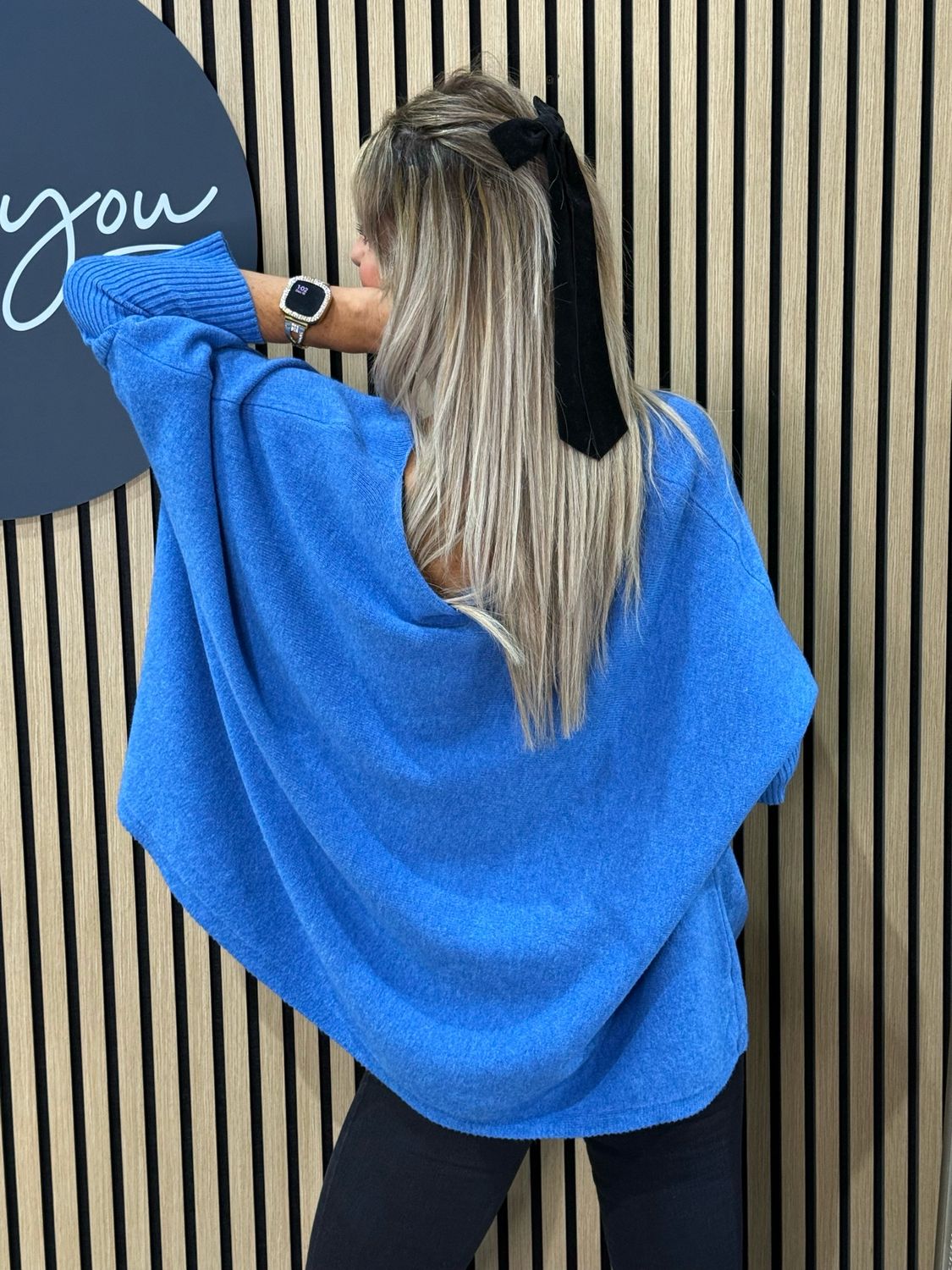 Star Detail Knit Jumper - Blue