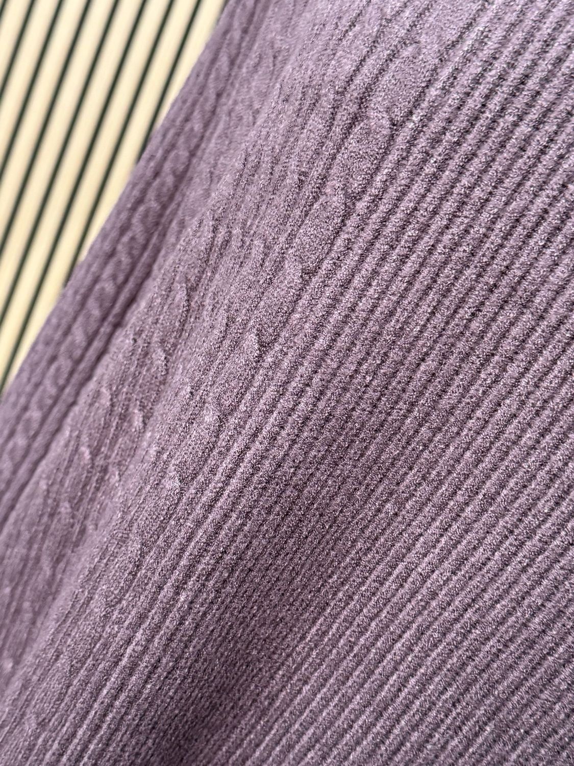 Distressed Hem Ribbed Jumper - Chocolate