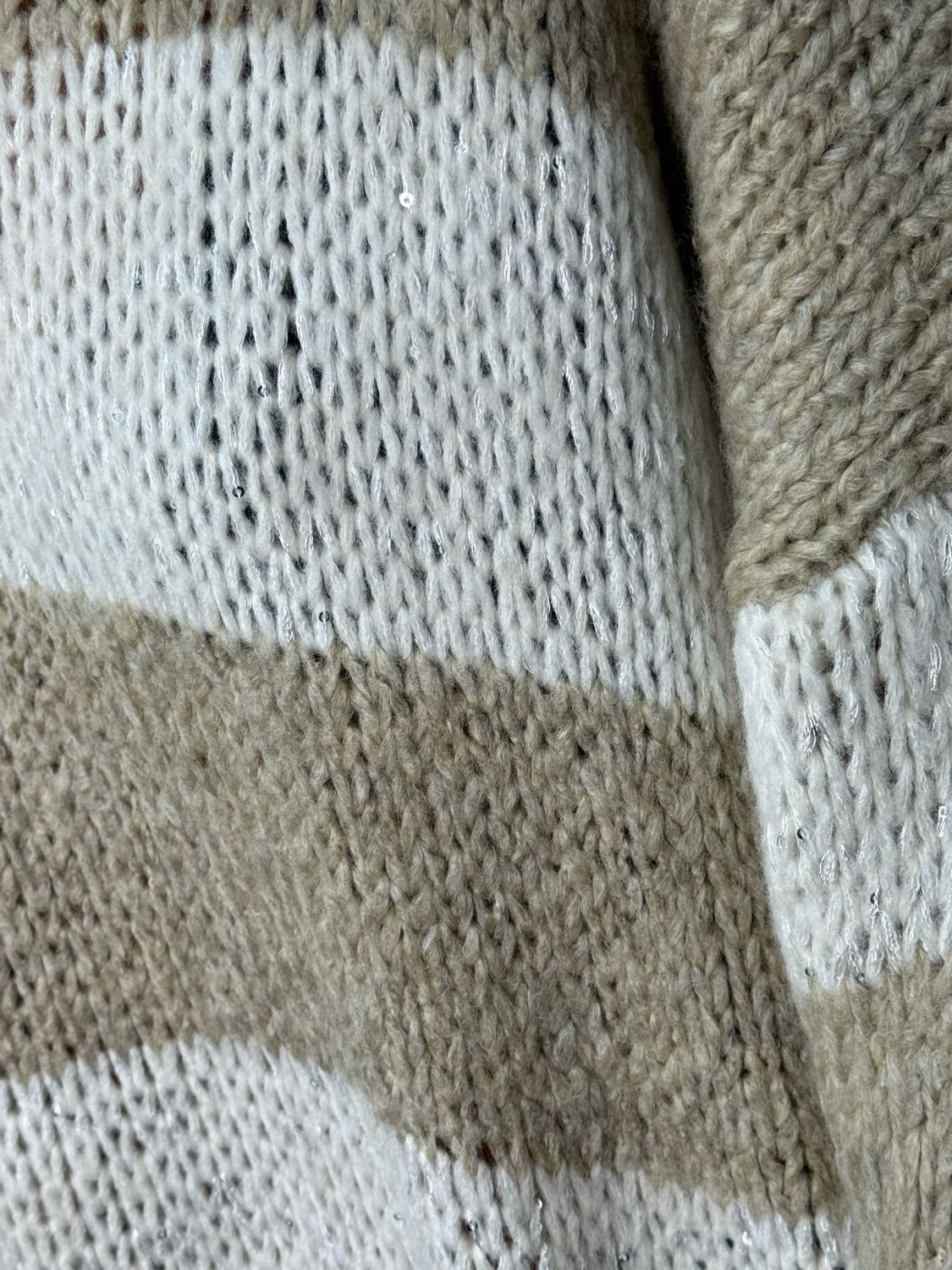 Striped Knit Jumper - Cream/Oatmeal