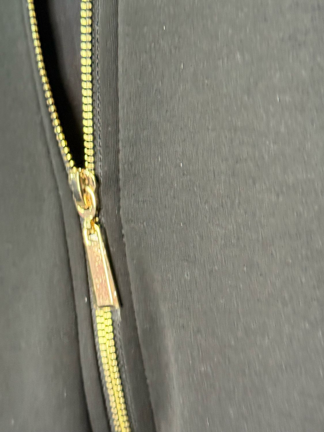 Zip Front Bomber Jacket - Black