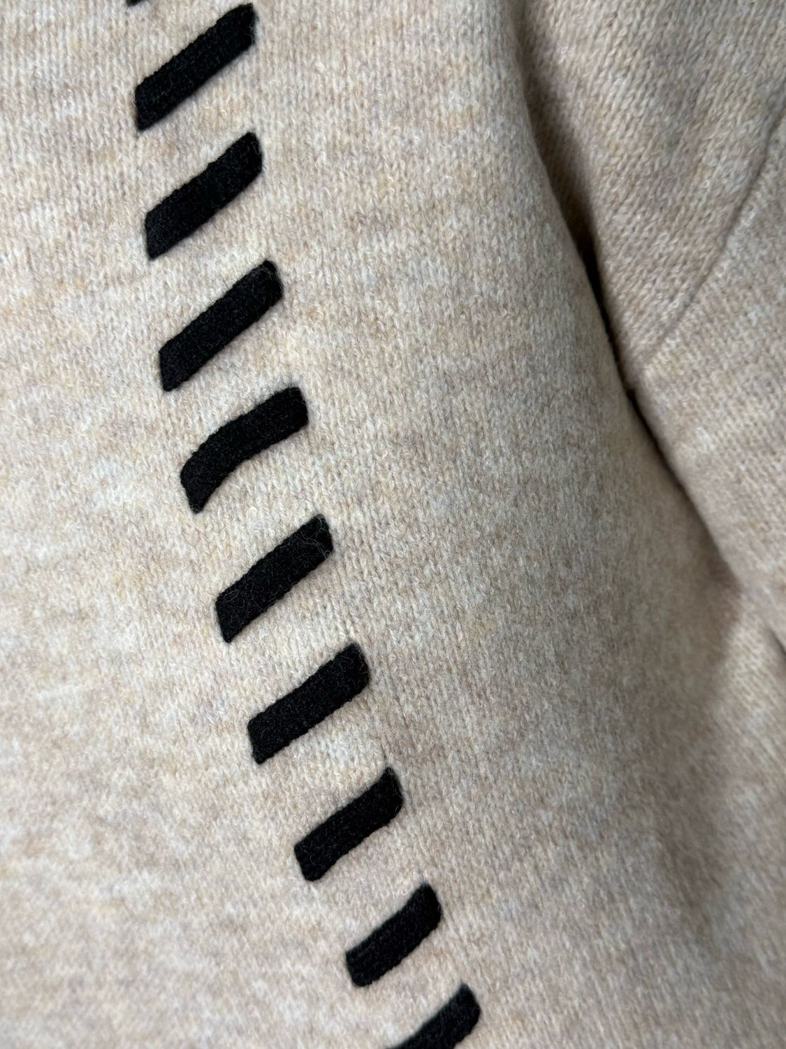 Layered Knit &amp; Pleated Dress - Oatmeal