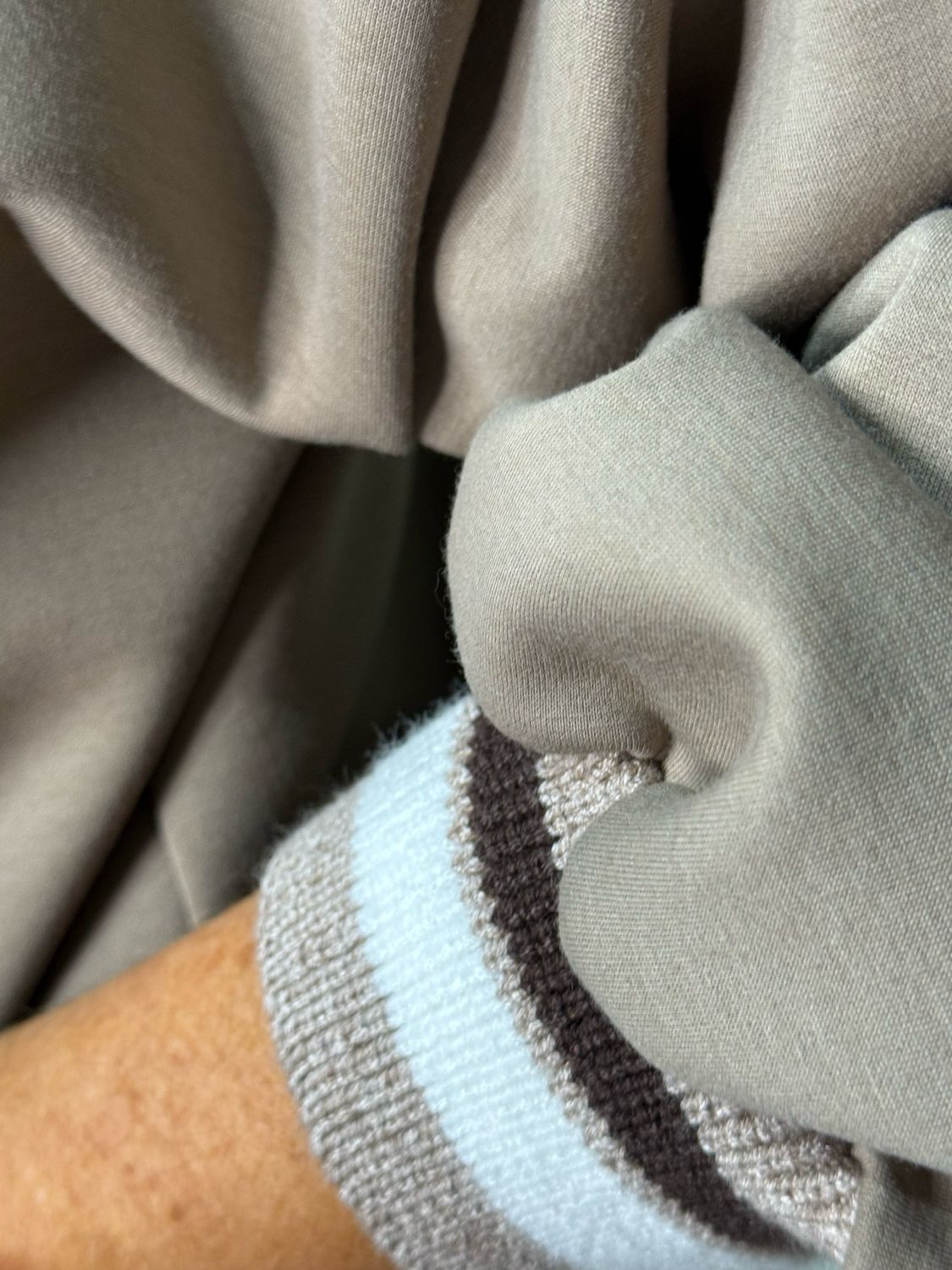 Zip Front Bomber Jacket - Taupe