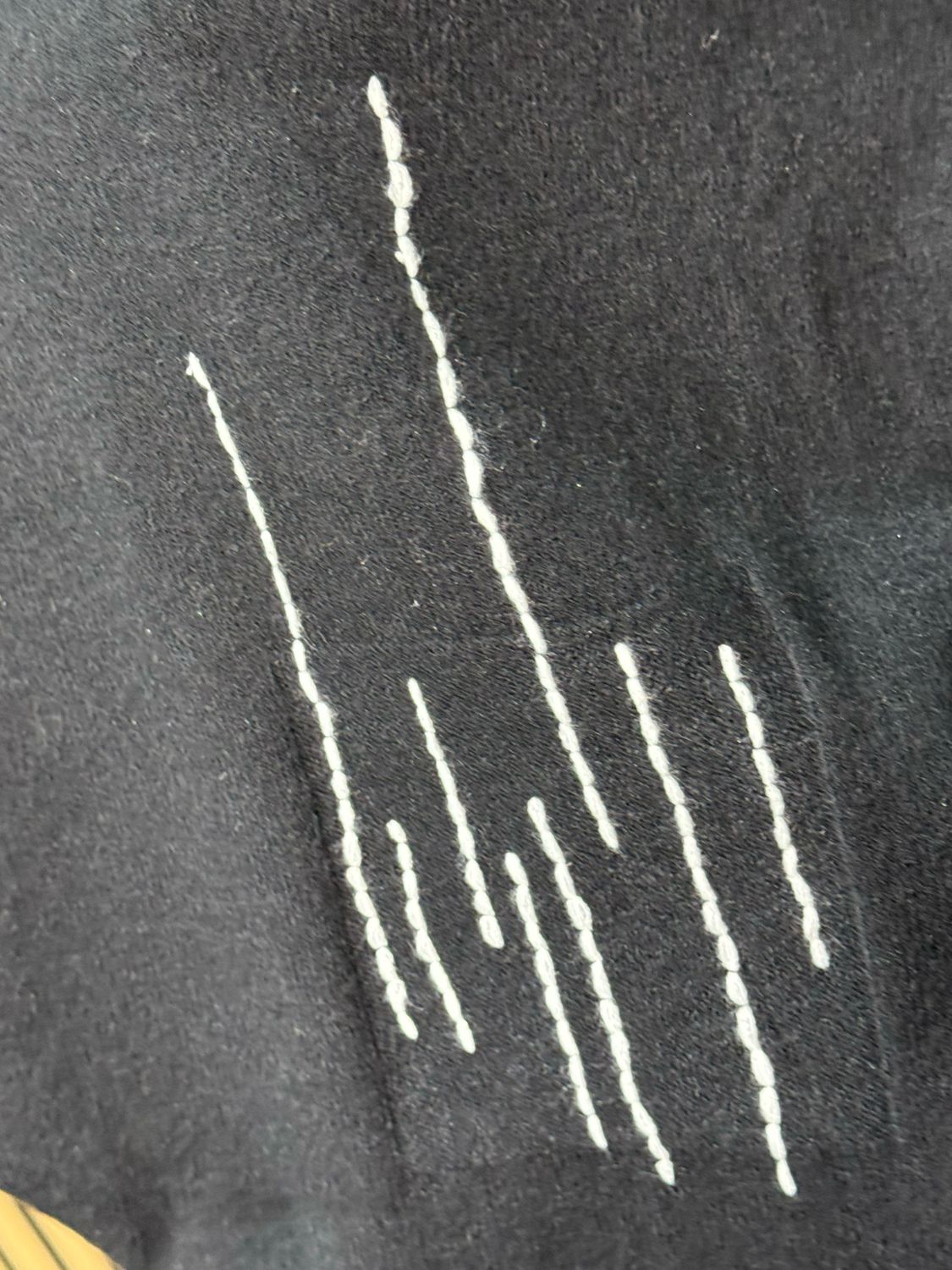 Abstract Stitch Knit Jumper - Black