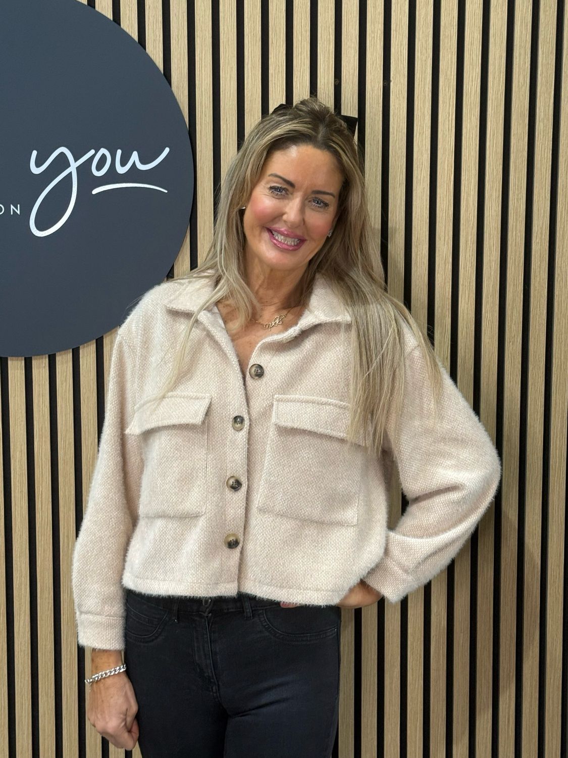 Soft Touch Utility Jacket - Cream