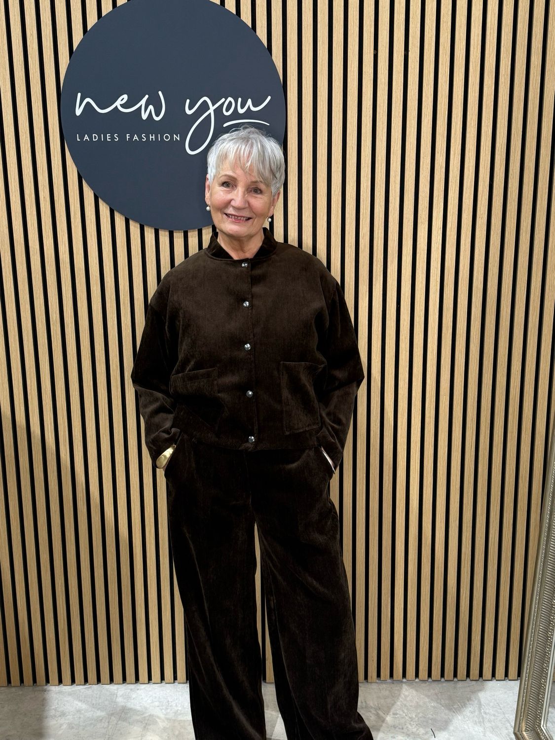 Velour Lined Co-Ord Set - Chocolate