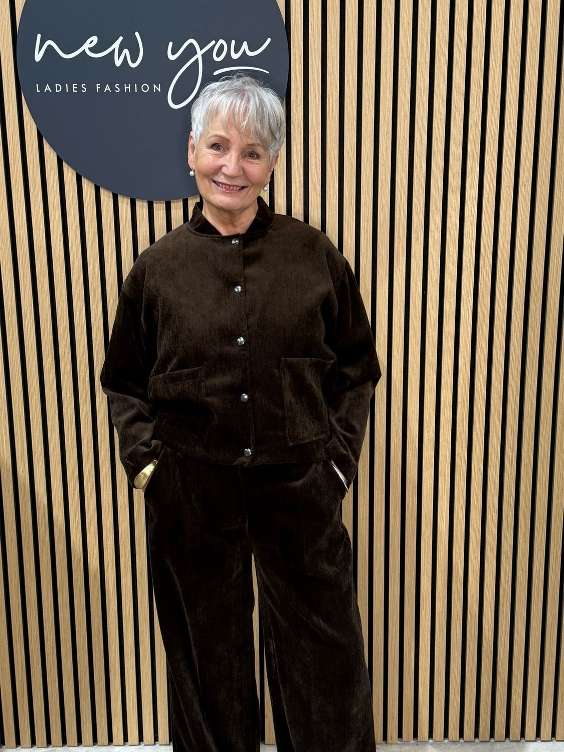 Velour Lined Co-Ord Set - Chocolate