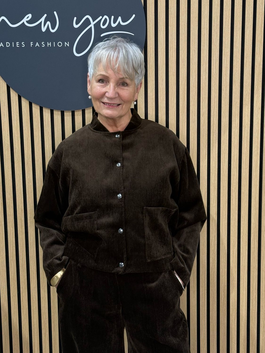 Velour Lined Co-Ord Set - Chocolate