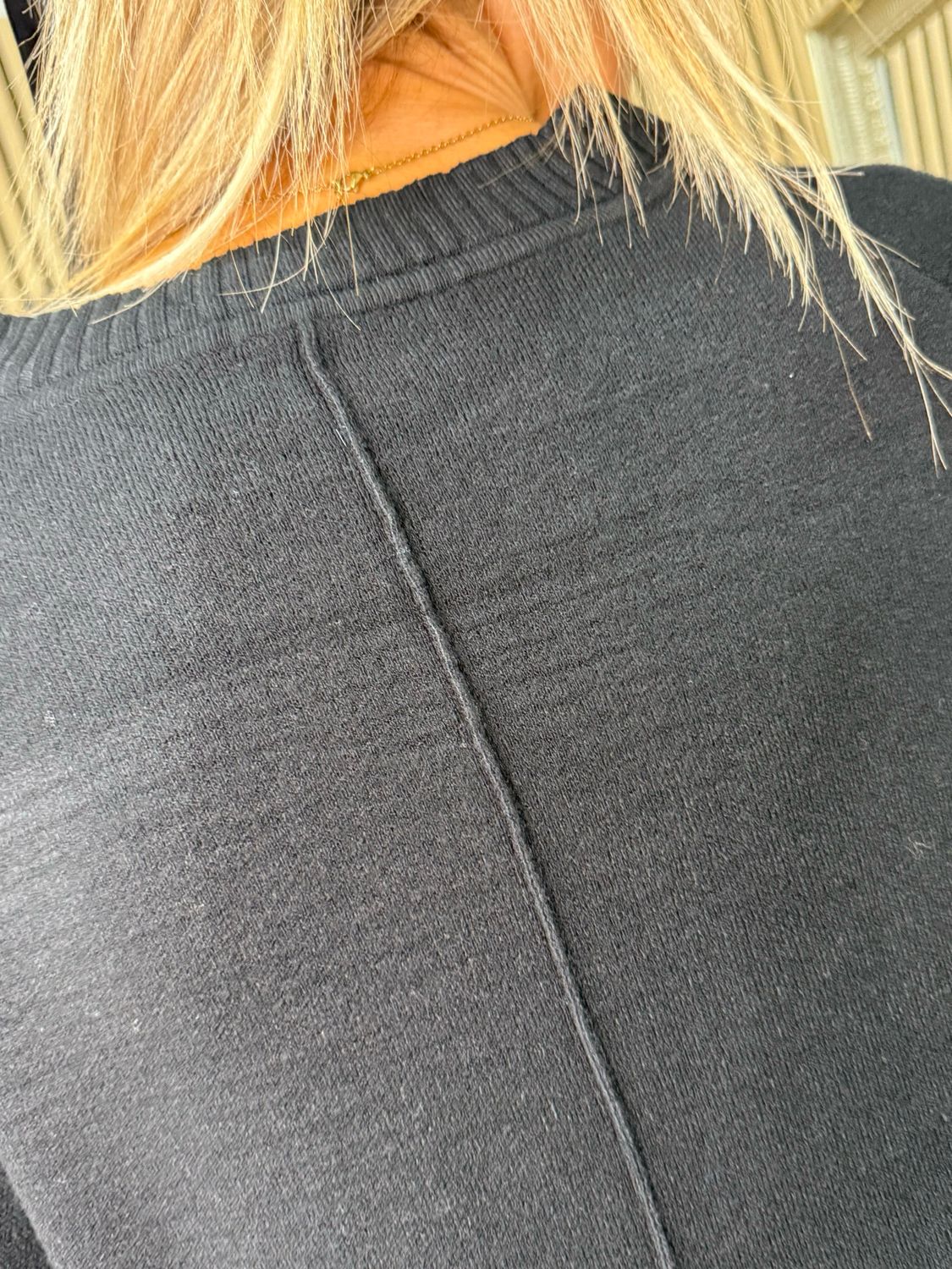 Soft Rib Detail Jumper - Black