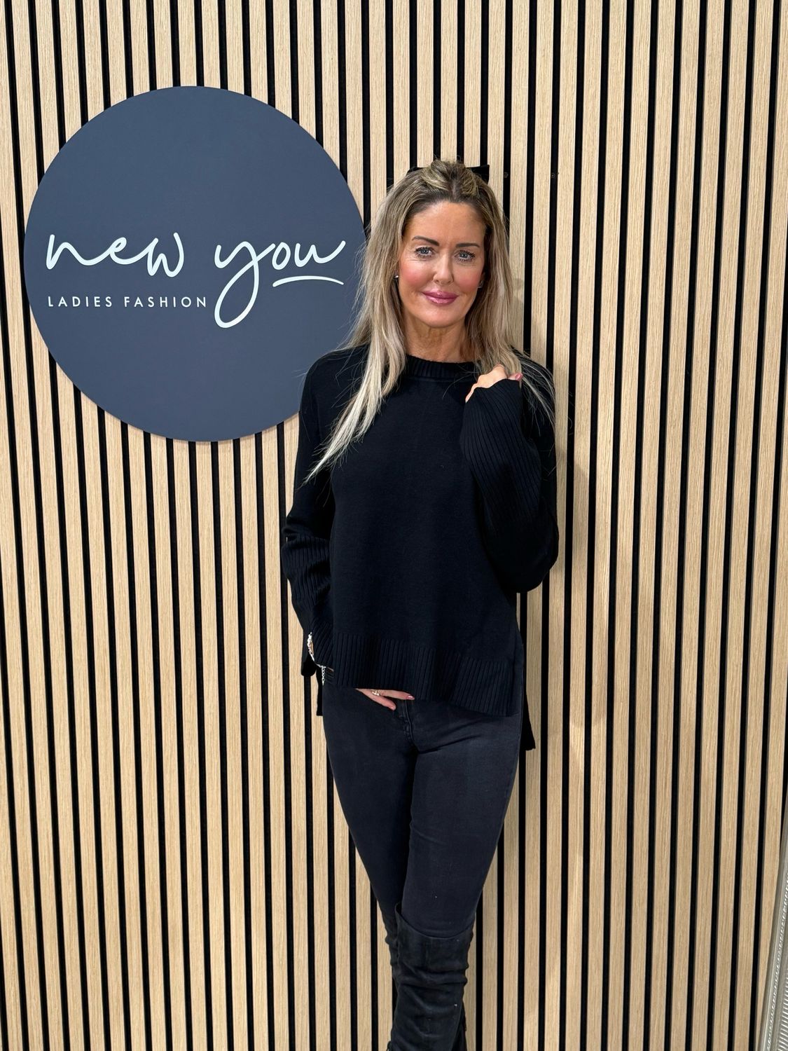 Soft Rib Detail Jumper - Black