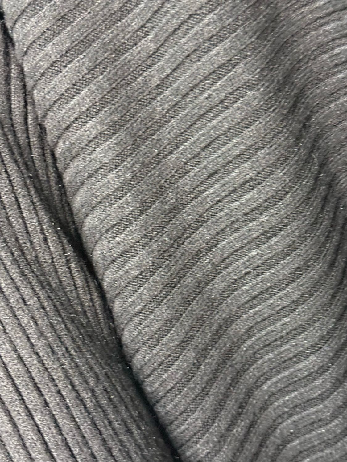 Waterfall Rib Knit Jumper - Black