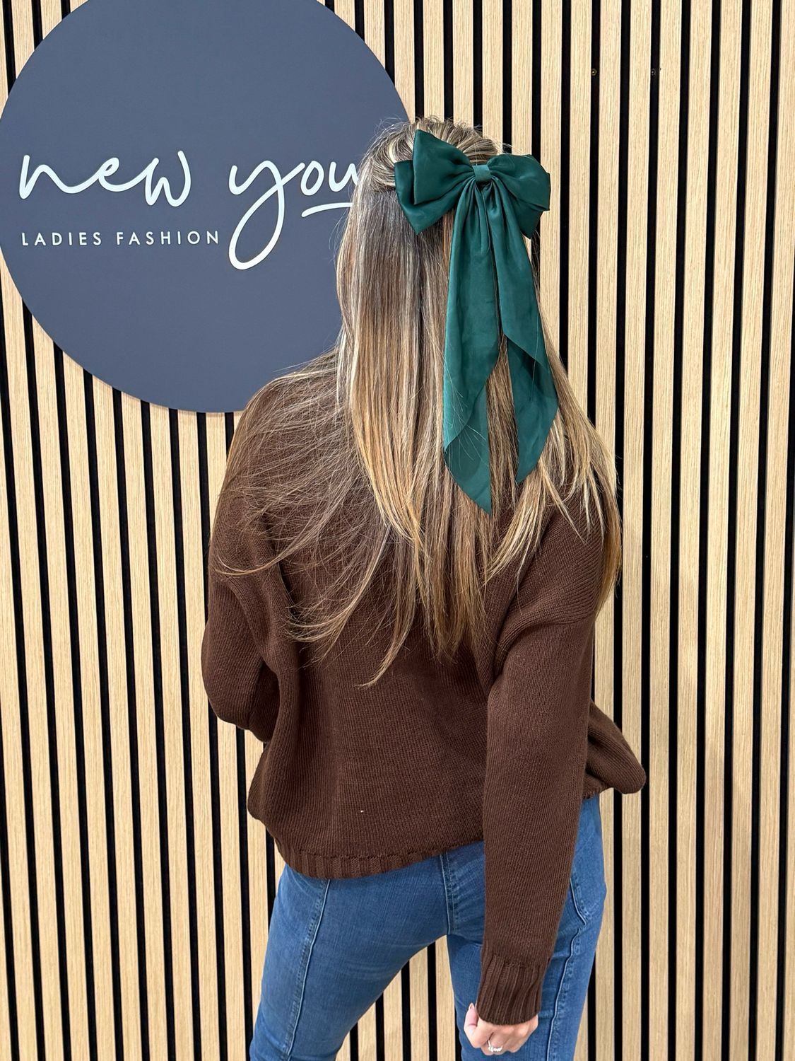 Asymmetric Ribbed Hem Jumper - Chocolate