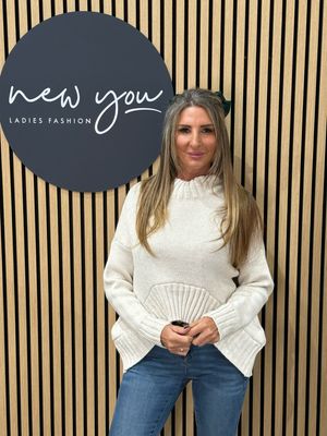 Asymmetric Ribbed Hem Jumper - Cream