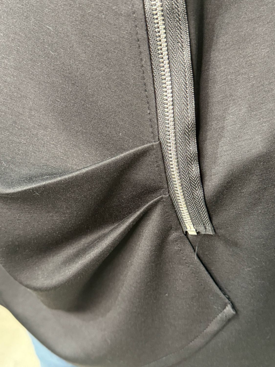 Side Zip Hoodie - Black