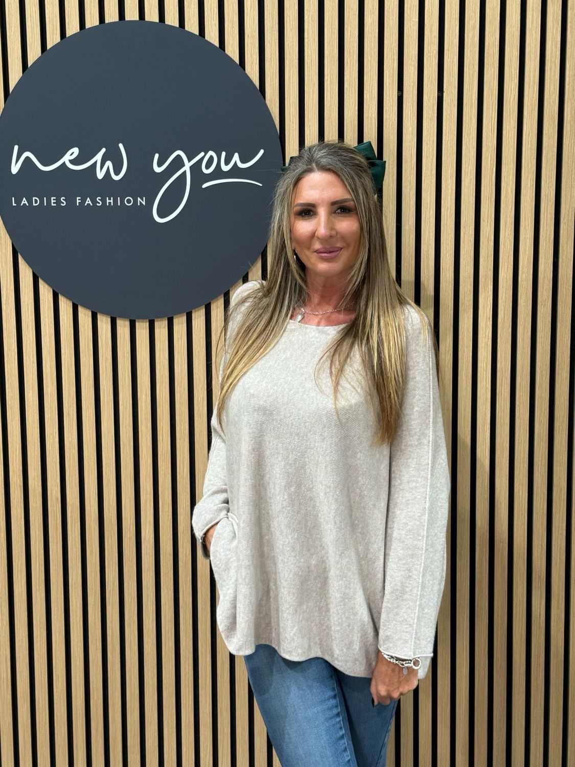 Oversized Knit Jumper - Oatmeal