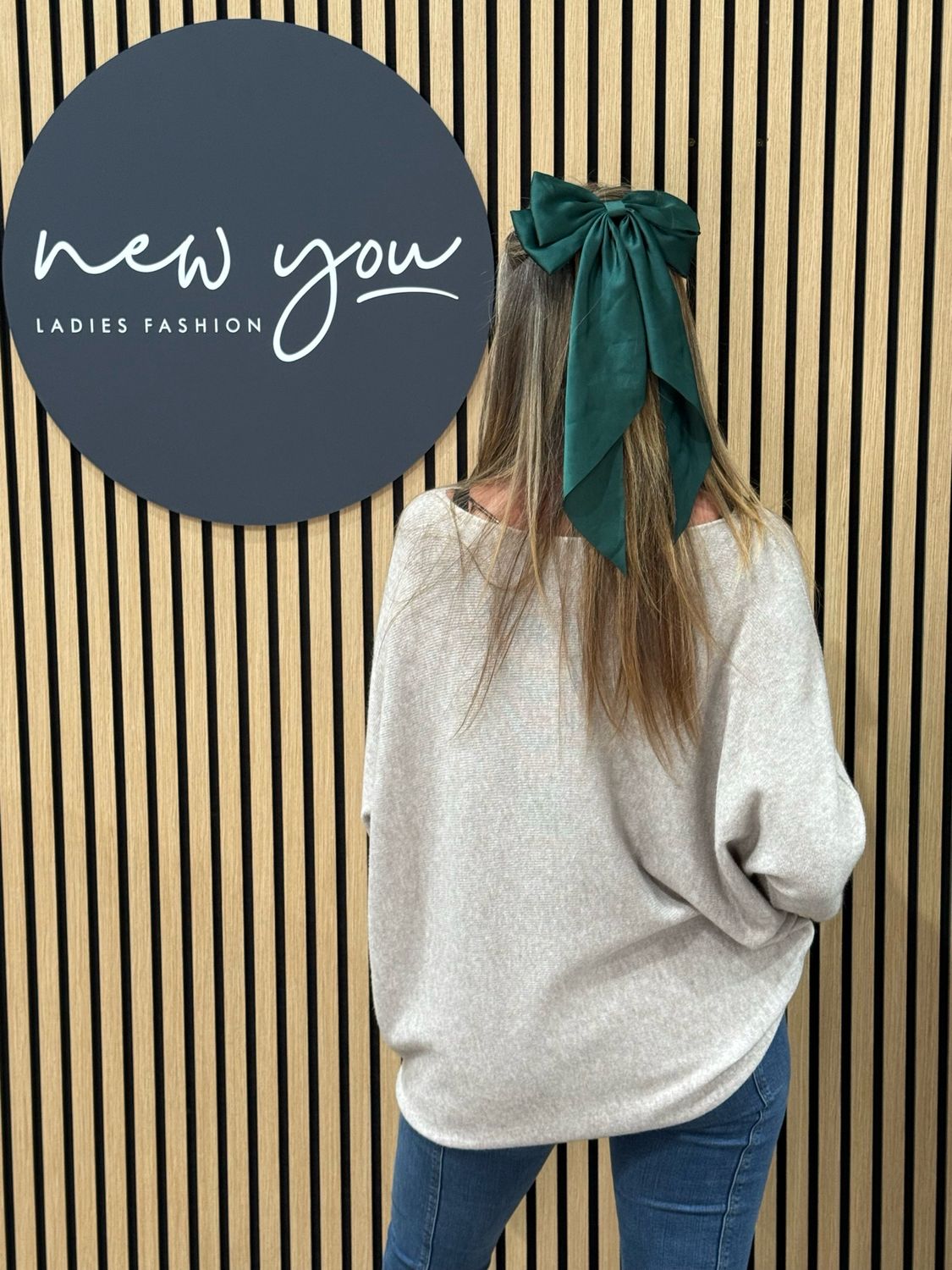 Oversized Knit Jumper - Oatmeal