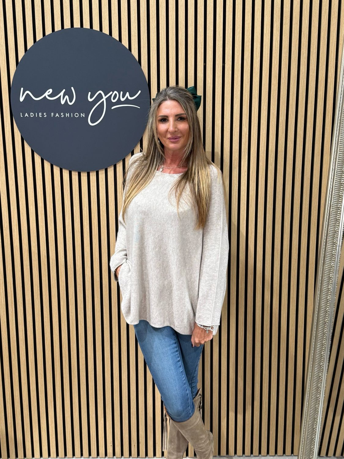 Oversized Knit Jumper - Oatmeal